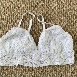 Aerie Open Back Baby Blue Bralette